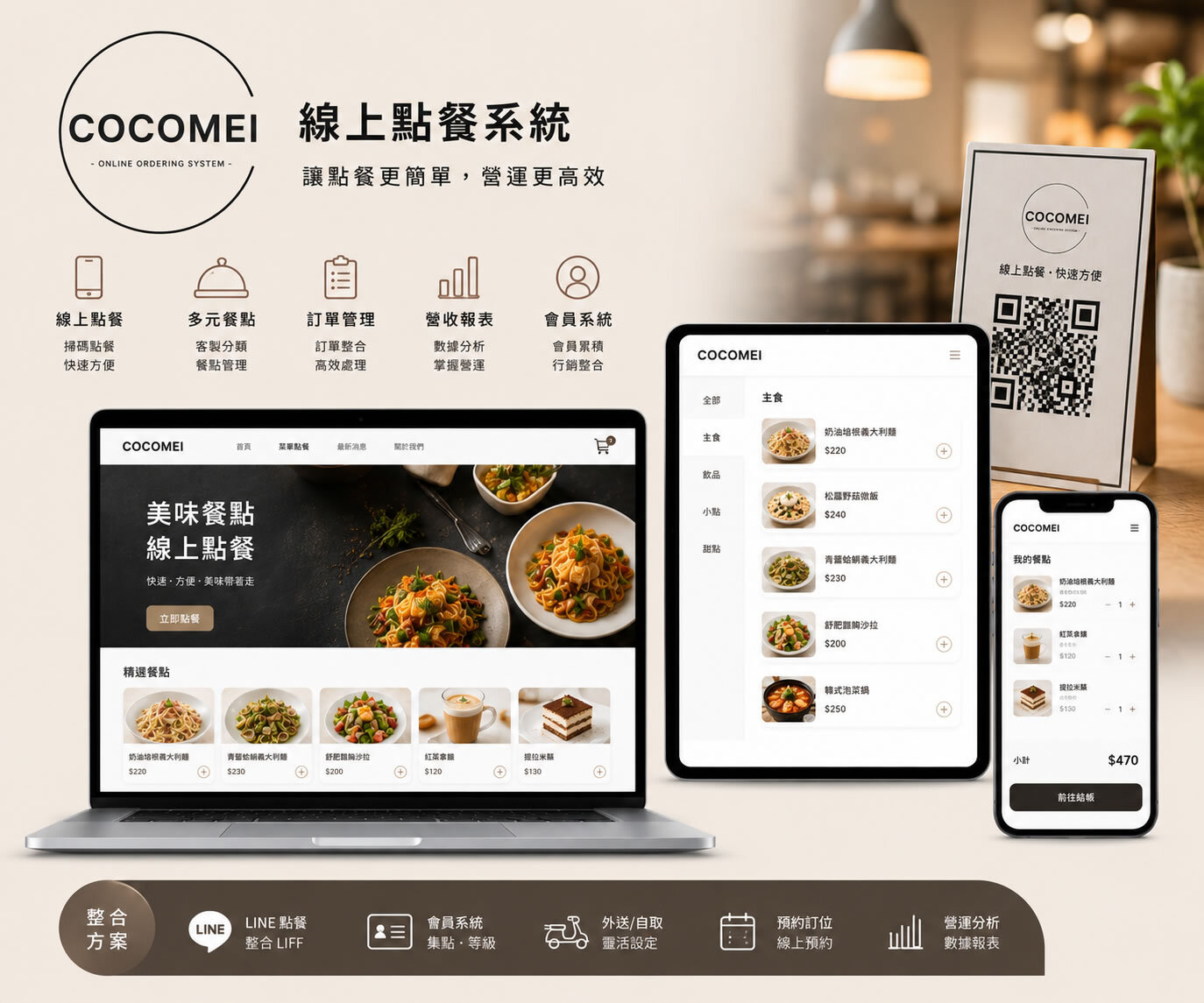 COCOMEI 線上點餐系統案例圖片